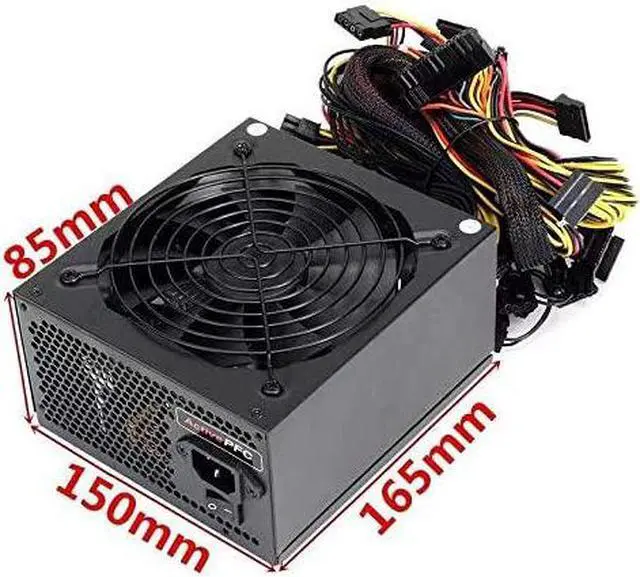Alt view image 7 of 7 - 1800W/2000W Modular Mining Power Supply for 8 GPU ETH Rig Ethereum Miner,110-240V Active PFC Circuit Power Source
