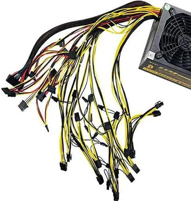 Alt view image 5 of 7 - Henghe 1800W Modular Mining Power Supply for 8 GPU ETH Rig Ethereum Miner 110-240V Active PFC Circuit Power Source Type A, voltage 110-240V. Type B, voltage 160-240V
