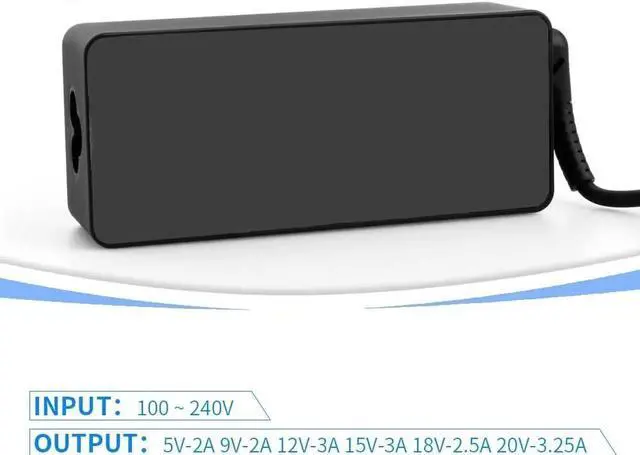 Alt view image 2 of 6 - USB C 65W Laptop Charger Fit for Lenovo Yoga C740 730 730-13IKB 720 720-13IKB C930 C940 S730 730S ThinkPad T480 T580 E485 E585 Chromebook 100e 300e 500e Type C AC Power Adapter