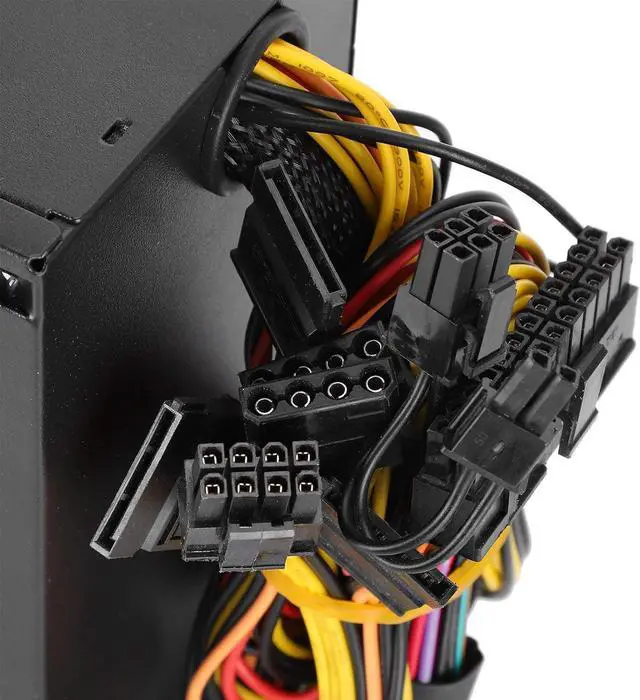 Alt view image 7 of 7 - 400W PC Power Supply, ATX 24 Pin 12cm Red 9 Blade Fan Adjustable 115/230V 4 Pin&4 Pin 400W Silent Computer Power Supply Replacement(US)