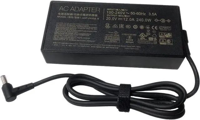 Alt view image 3 of 6 - 240W ADP-240EB B 20V 12A AC Adapter Power Supply for ASUS ROG 15 GX550LXS RTX2080 S15 S17 G15 G513 GX550LXS RTX2080 G733QM G733QR G733QS G733QSA RTX2080 Laptop Charger