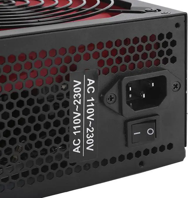 Alt view image 2 of 7 - Power Supply Module, 700W Flexible Red Low Energy Consumption Low Noise Power Supply, 110?230V for Desktop Computer(#1)