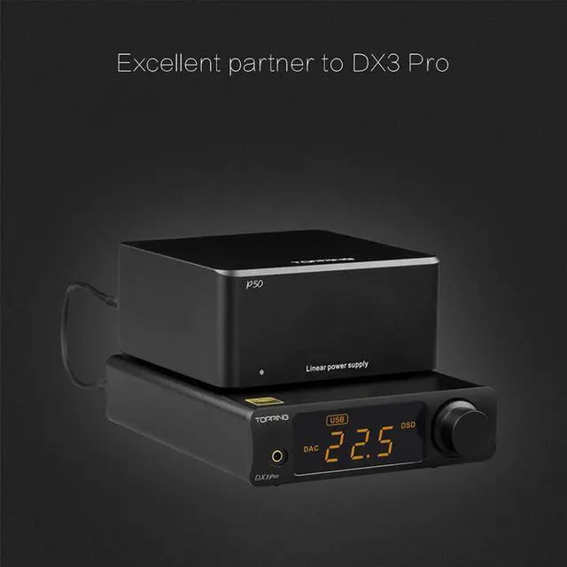 Alt view image 7 of 7 - Topping P50 Linear Power Supply for Topping D50/D50s/DX3 Pro/A50