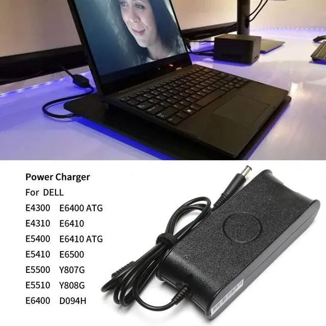 Alt view image 6 of 7 - 90W 19.5V 4.62A AC Adapter Laptop Charger for Dell Latitude E4300 E4310 E5400 E5410 E5500 E5510 E6420 E6400 Inspiron N5110 N5010 N7110 N7010 N4010 N4110 Fits P/N PA10 PA-1900-02D Power Supply Cord
