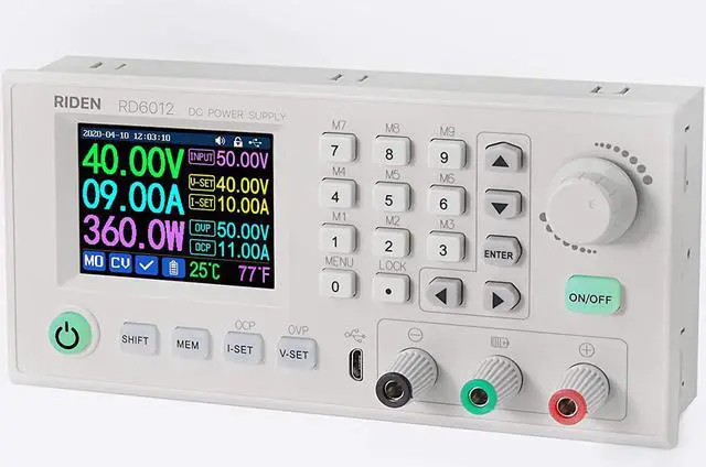 Main image of RD RD6012W USB WiFi DC to DC Step down Voltage Power Supply Adjustable Buck Converter Voltmeter 60V 12A(Single RD6012W no case no PSU)