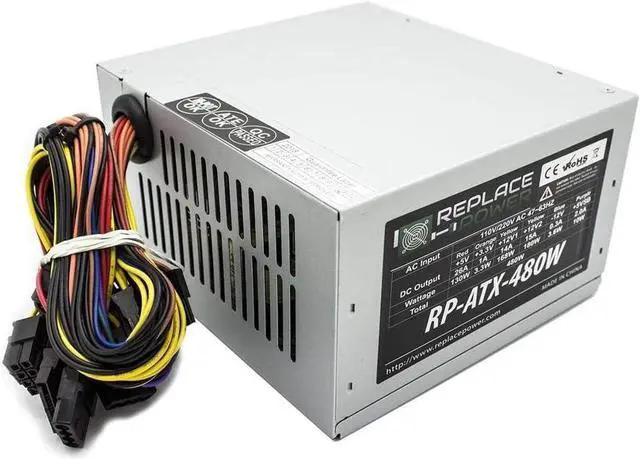 Alt view image 2 of 4 - Replace Power? 480W ATX Power Supply for HP PRO D11-300N1A HP 715185-001