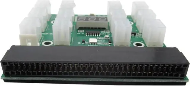 Alt view image 4 of 6 - Breakout Board Server Adapter PSU Power Supply HP 1200W GPU Mining w/ Cables