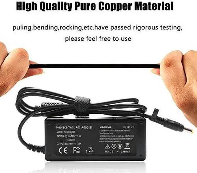 Alt view image 5 of 7 - 65W Laptop Charger Adapter for HP Pavilion DV6000 DV6500 DV6700 DV1000 DV2000 DV4000 DV5000 DV8000 DV9000 DV9500, HP Compaq Presario C300 C500 C700 A900 F700, HP Spare 9155068 393954001 Power Cord
