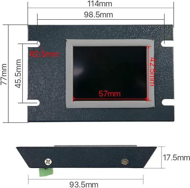 Alt view image 3 of 7 - Cloudray CO2 Laser Power Supply LCD Display Current Meter External Screen for HY-Z Series CO2 Laser Power Supply