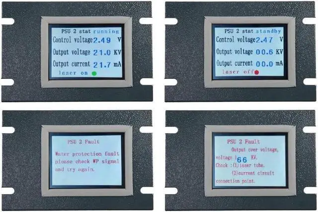 Alt view image 4 of 7 - Cloudray CO2 Laser Power Supply LCD Display Current Meter External Screen for HY-Z Series CO2 Laser Power Supply