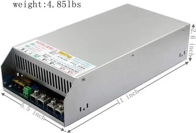 Alt view image 3 of 4 - JINGMAIDA Switching Power Supply 1500W 110-240V AC to DC 48V 31A 1500W Power Supply with PFC for Computer Project, LED Strip Lights, 3D Printer