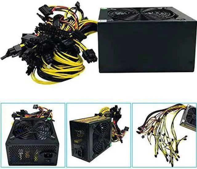 Alt view image 3 of 7 - Henghe 1800W Modular Mining Power Supply for 8 GPU ETH Rig Ethereum Miner 110-240V Active PFC Circuit Power Source Type A, voltage 110-240V. Type B, voltage 160-240V