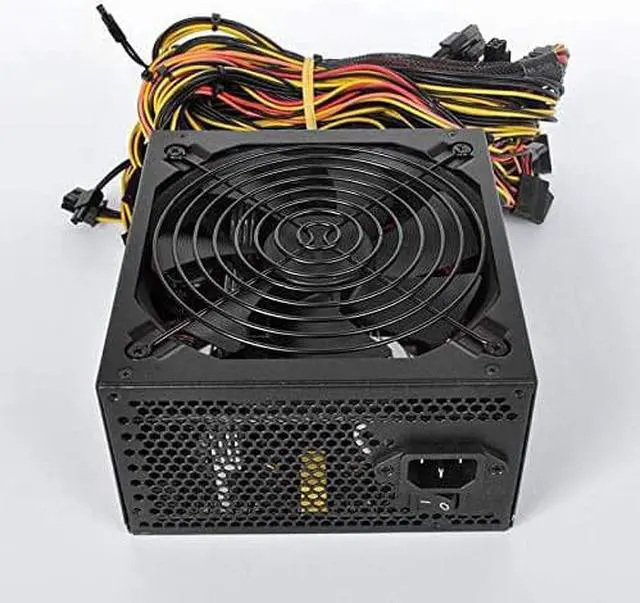 Alt view image 3 of 7 - LEFUYAN Mining Power Supply PSU for 8 GPU ETH Rig Ethereum Miner (Rated Power 1800W, Peak Power 2000W) (D-160V-270V) (A: 160-240V)