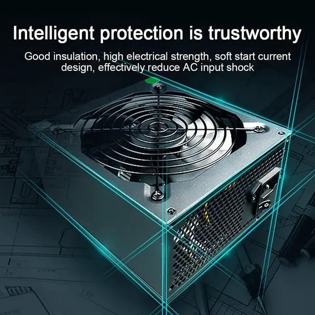 Alt view image 4 of 7 - Mining Power Supply Computer Power Adapter, 1800W Psu Atx Mining Power Supply 180V-265V Eth Asic Bitcoin Miner Ethereum Mining Power Supply Support 8 Graphics Card