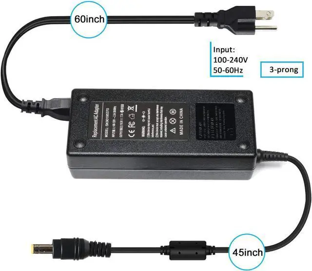 Alt view image 3 of 6 - 150W 19.5V 7.7A ASUS ROG GL703V GL703GE GL503V G73GX G53S FX80G Laptop Charger 5.5x2.5mm Tip Power Cord (NOT 4.5x3.0mm Overheat Short Circuit Protection CE Certified Compatible with A17150P1A