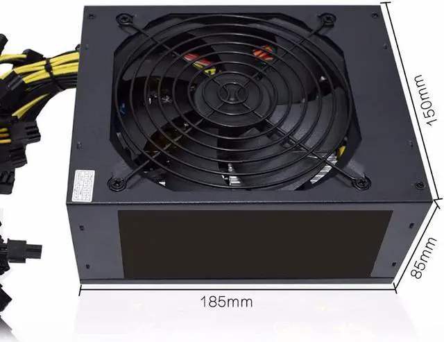 Alt view image 6 of 7 - wanju 2000W Modular Mining Power Supply PSU for 8 GPU Eth Rig Ethereum Miner Power Supply computer-internal-power-supplies