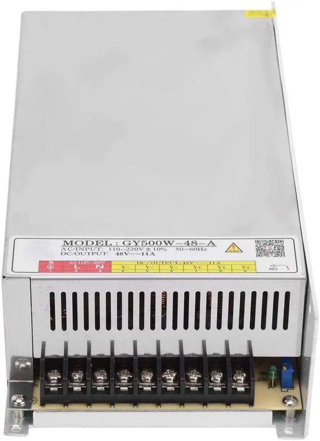 Alt view image 4 of 7 - 500W 48V 11A Universal Switching Power Supply with Galvanized Aluminum Shell for LED Strip, Engraving Machine Switching Power Supply
