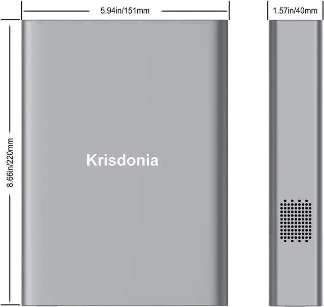 Alt view image 6 of 7 - Krisdonia Portable Power Station 130W AC Power Bank 60000mAh Lithuim Polymer Battery Backup Power Supply for Outdoors Camping Travel Hunting Emergency