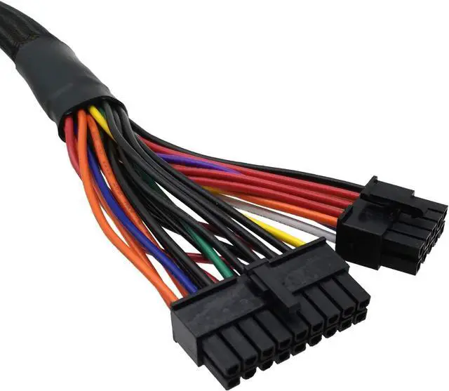 Alt view image 3 of 6 - COMeap 18 Pin + 10 Pin to 24 Pin ATX PSU Power Adapter Sleeved Cable for Corsair RMX RMi SF HX Series Power Supply 24.8-inch(63cm)