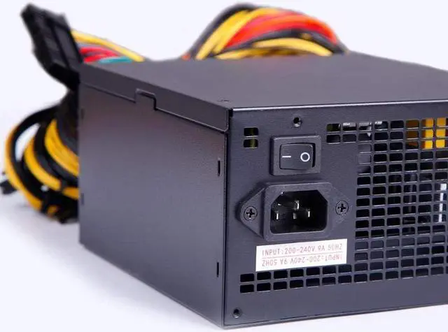 Alt view image 4 of 6 - IBEST IMPETUS 1600W Miner Power Supply 90 Plus Gold Designed for US Full Voltage 110V 1600w Mining Bitcoin ETH PSU with US Adapter Cable