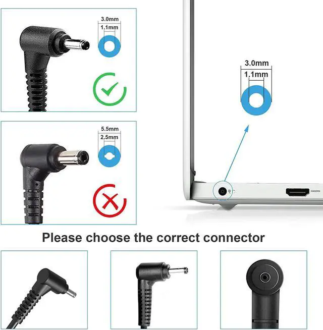 Alt view image 2 of 7 - 19V 2.1A AC Adapter Charger for Samsung Galaxy View 18.4" Tablet SM-T670N T677A