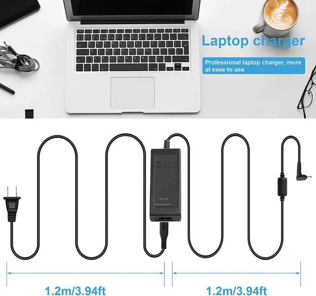 Alt view image 7 of 7 - AC Doctor INC 19V 2.1A 40W AC Adapter Charger Power for Samsung Series 5 9 XE500C21 NP900X3A Conector size 3.0x1.1mm