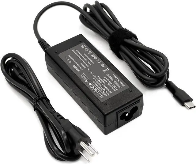 Main image of USB Type C 45W Chromebook Charger for HP Chromebook 14 X360 14-ca051wm 14-ca052wm 14-ca091wm ca061dx 14-ca0061dx 14-ca060nr 14-ca020nr 14-ca043cl USB C Power Supply Adapter