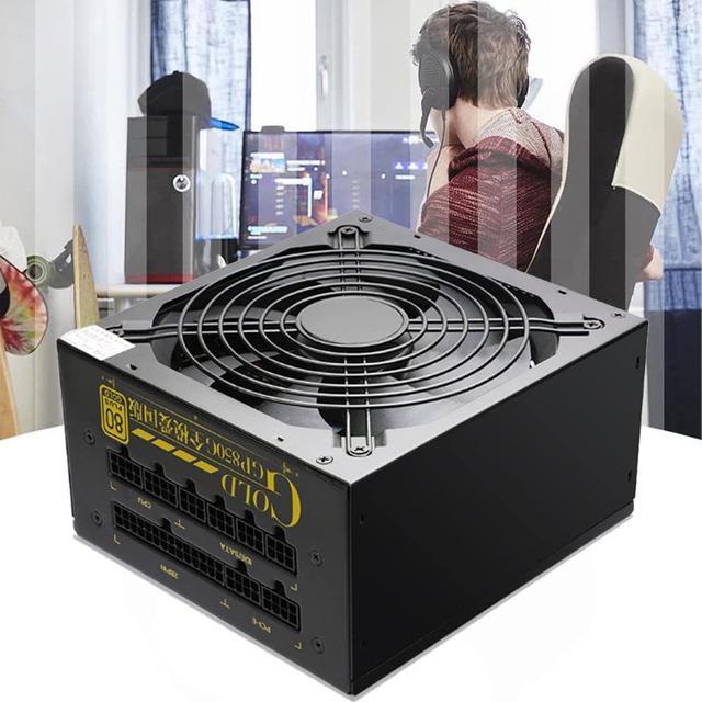 Alt view image 4 of 7 - Desktop Computer Power Supply Rated750w Full Module Silent Game Power Supply with 140mm Fan Computer DIY Accessories