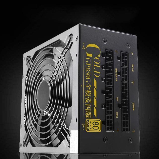 Alt view image 5 of 7 - Desktop Computer Power Supply Rated750w Full Module Silent Game Power Supply with 140mm Fan Computer DIY Accessories