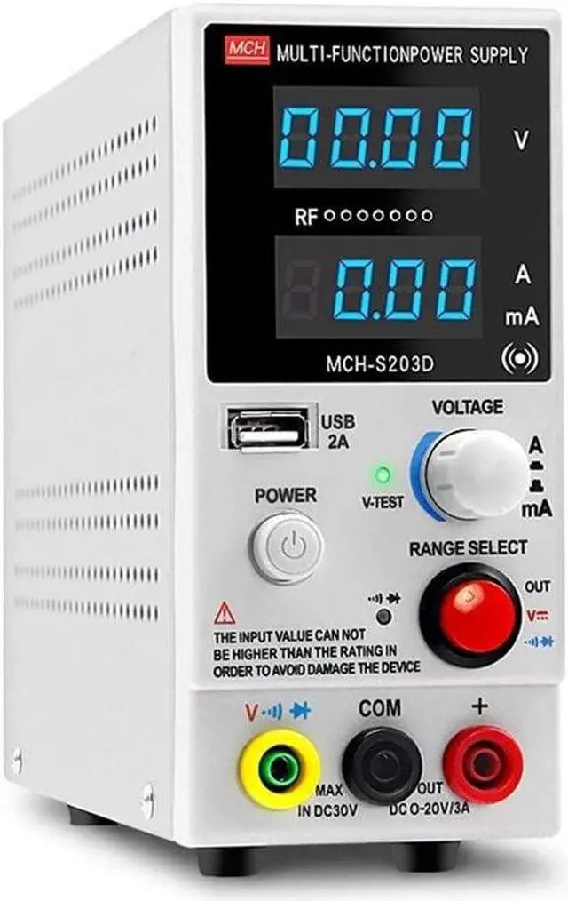 Alt view image 2 of 4 - Regulated Power Supply S203D Regulated Power Supply DC Adjustable Multifunction Laptop Phone Repair Provide Current (Size : 110V)