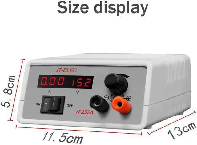 Alt view image 3 of 7 - JT DC Power Supply Variable &Tattoo Power Supply (1.5~15V,2A) -Adjustable DC Regulated Bench Power Supply(High Precision)