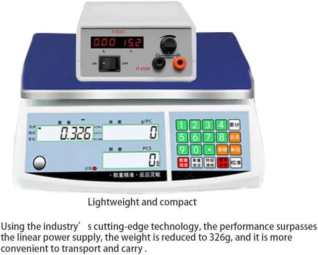 Alt view image 6 of 7 - JT DC Power Supply Variable &Tattoo Power Supply (1.5~15V,2A) -Adjustable DC Regulated Bench Power Supply(High Precision)