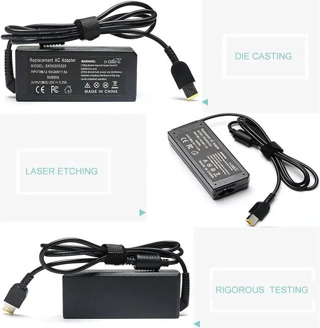 Alt view image 5 of 6 - 65W 20V Laptop Ac Adapter Charger Compatible with IdeaPad S210 U430 U530 Yoga 2 11 11s 13 2 Pro13 13-2191 2191-2XU 2191-33U 59370520 59370528