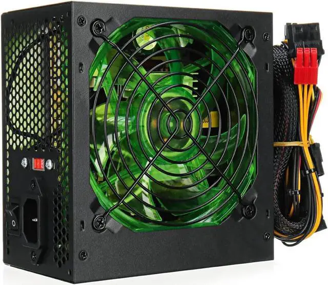 Main image of 500W Power Supply 120mm LED Cooling Fan 24 Pin PCI SATA ATX 12V Computer Power Supply