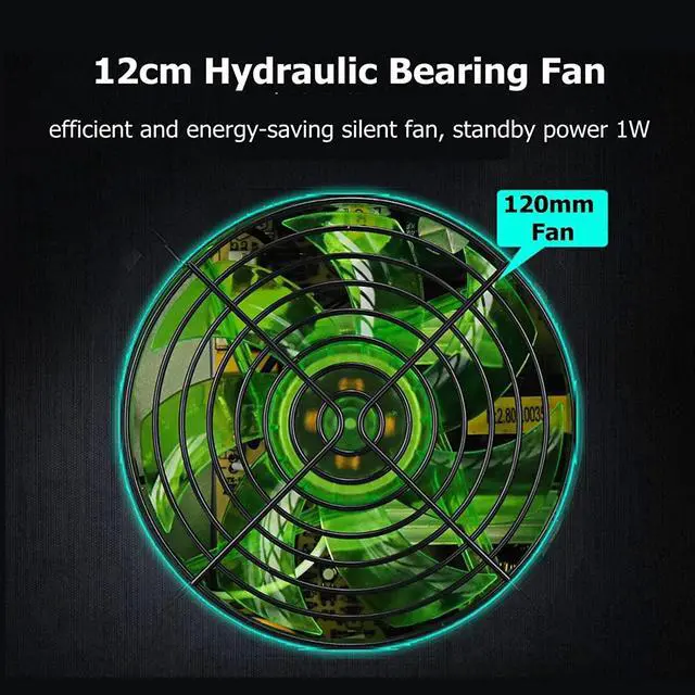 Alt view image 4 of 7 - 1000W Power Supply 120mm LED Fan 24 Pin PCI SATA ATX 12V Computer Power Supply for PC Compurter Case