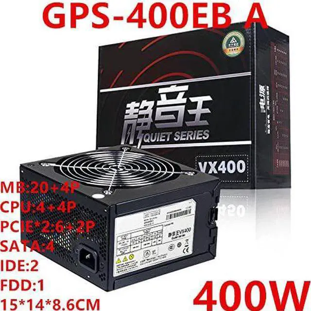 Alt view image 6 of 6 - PSU for Delta VX400 Mute Wide Desktop Computer Power Supply Rated 400W Peak 500W Power Supply GPS-400EB A