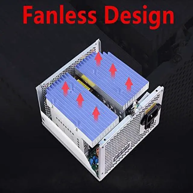 Alt view image 4 of 6 - PC PSU for Great Wall ATX Desktop Silent Fan-Free Computer Power Supply 300W Power Supply GW-ATX400NF