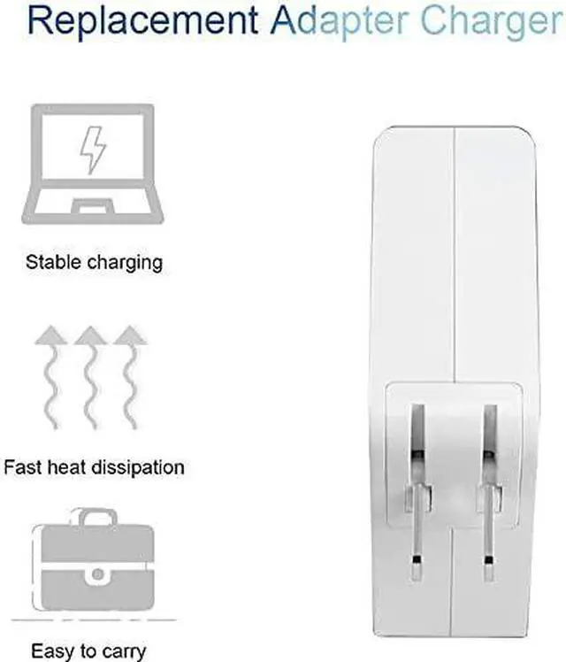 Alt view image 4 of 5 - Mac Book Pro Charger, 60W Power Adapter L-Tip Magnetic Connector Charger for Mac Book and 13-inch Mac Book Pro(Before Mid 2012 Models)