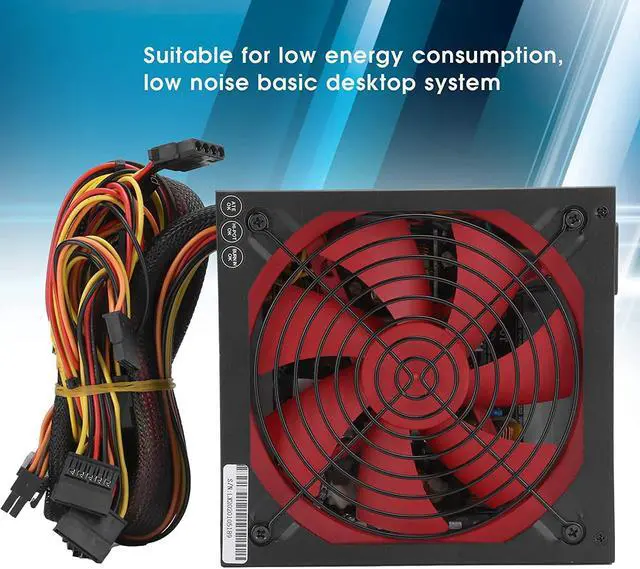 Alt view image 7 of 7 - Power Supply Module, 700W Flexible Red Low Energy Consumption Low Noise Power Supply, 110?230V for Desktop Computer(#1)