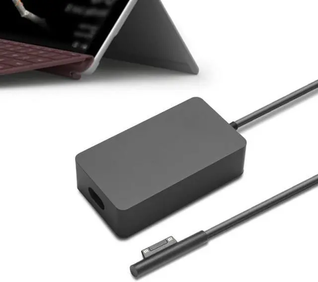 Alt view image 3 of 5 - Surface Pro Charger, 65 Watt AC Power Supply Adapter for Fit Microsoft Surface Pro 3 4 5 6 7 X, Microsoft Surface Laptop, Surface Book, Windows Tablet with Cord