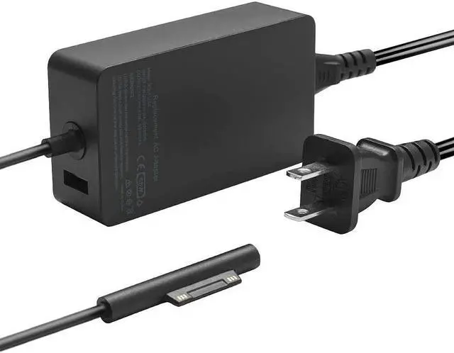 Alt view image 5 of 5 - Surface Pro Charger, 65 Watt AC Power Supply Adapter for Fit Microsoft Surface Pro 3 4 5 6 7 X, Microsoft Surface Laptop, Surface Book, Windows Tablet with Cord