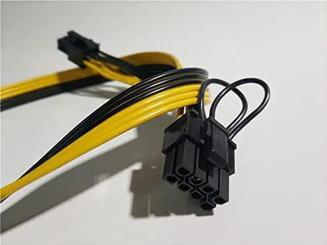 Alt view image 7 of 7 - 6 Pin PCI-e to 8 Pin (6+2) PCI-e Power Cable for HP Dell 750W / 1200W Server PSU Breakout Board Graphic Cards GPU Mining (8-Pack)