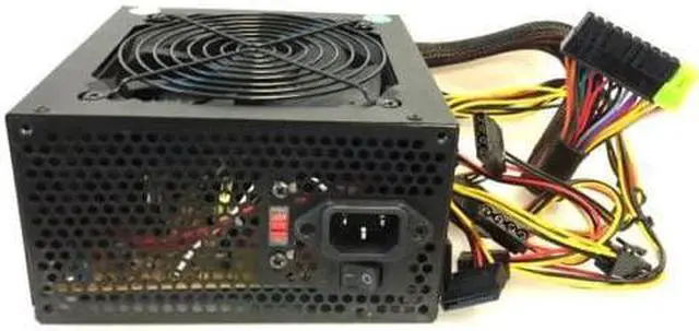 Main image of 450 Watt 450W ATX Power Supply SATA Single 120mm Fans Silent for Intel AMD Unit