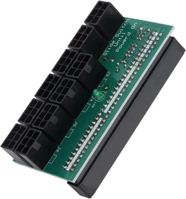 Alt view image 5 of 7 - Server Power Conversion Board,10 Pcs 6Pin Graphics Card 12V Power Supply Adapter Connection Board,Firm State Capacitor Filtering,Computers Accessories