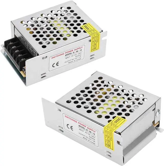 Alt view image 3 of 7 - Switch Power Supply, Multipurpose LED Durable Power Supply Adapter, Professional for Industrial Automation 3D Printer LED Display CCTV(S-36-12 (12V/3A/36W) AC100-240V, Transl)