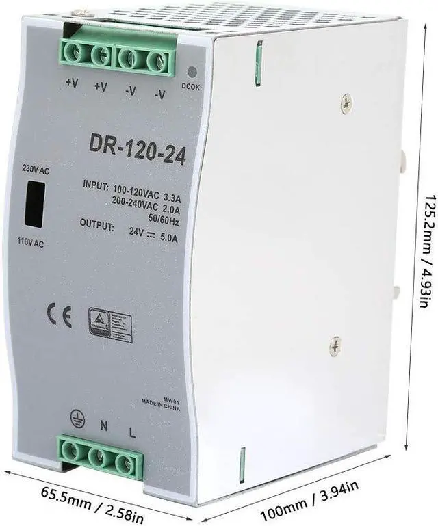 Alt view image 4 of 7 - Stable Din Rail 24V Power Supply Anti-Interruption Switching Power Supply for Electronic