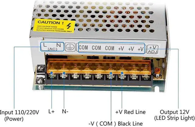 Alt view image 3 of 6 - Switching Power Supply, Regulated Power Supply High Performance DC 12V 20A Power Supply Transformer for LED for CCTV Security Camera