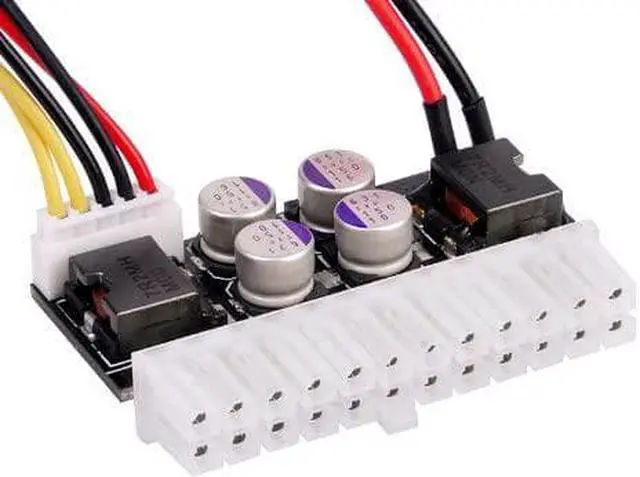 Alt view image 3 of 6 - Mini-Box PC DC-ATX Power Supply + AC/DC Power Supply Adapter 12V 10A