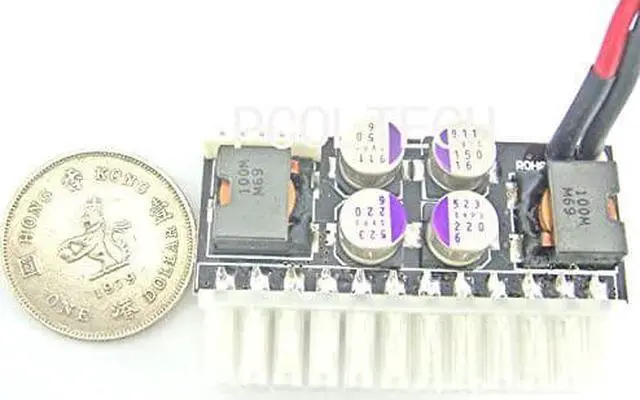 Alt view image 6 of 6 - Mini-Box PC DC-ATX Power Supply + AC/DC Power Supply Adapter 12V 10A