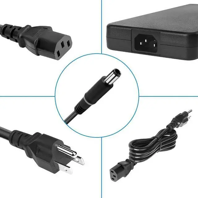 Alt view image 4 of 6 - 240W 19.5V 12.3A AC DC Power Adapter Charger Cord Fit for DELL Alienware M17X R2 M17X R3 M4700 M6400 M6500 M6600 Fit for DELL Alienware M18x,M18X R2, X51